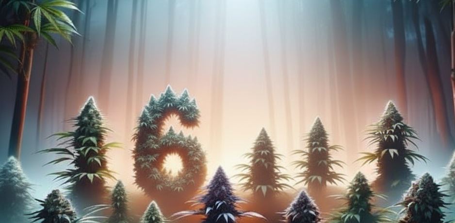 An artistic impression showing the number "6" for strongest weed strains image